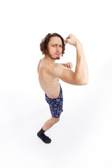 photo shoot men in the studio