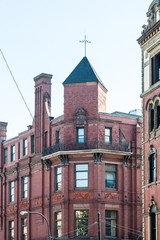 Fototapeta premium Wrought Iron on Old Brick Building