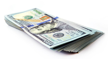 New banknotes of dollars