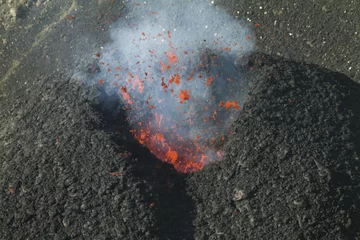 Crédence de cuisine en verre imprimé Volcan Volcanic eruption