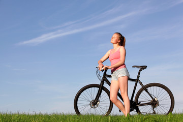 Naklejka premium Biking