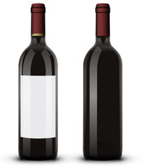 Bouteille de vin rouge 01