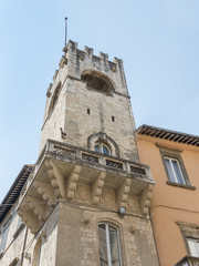 Fototapeta na wymiar Architectural details of the Ascoli Piceno - IT