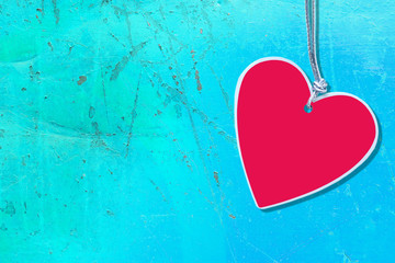 heart paper with metal texture