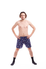 photo shoot men in the studio