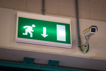 Emergency exit and Security Camera