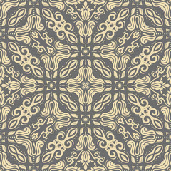 Oriental vector classic ornament. Seamless abstract background