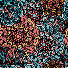 Colorful floral seamless pattern
