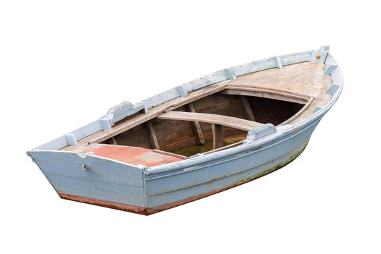 Fototapeta fishing boat Isolated on white background