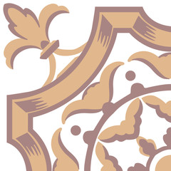 Portuguese tiles pattern. Vintage background - Victorian ceramic