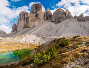 Famous Three Peaks of Lavaredo, Dolomites