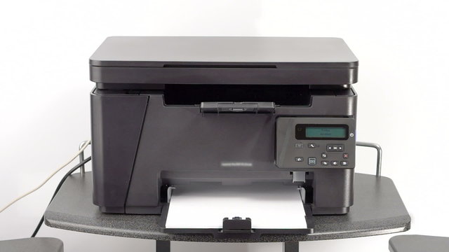 Printing out documents on laser office printer
