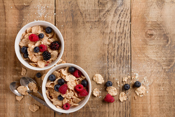 Granola or muesli with fresh berries