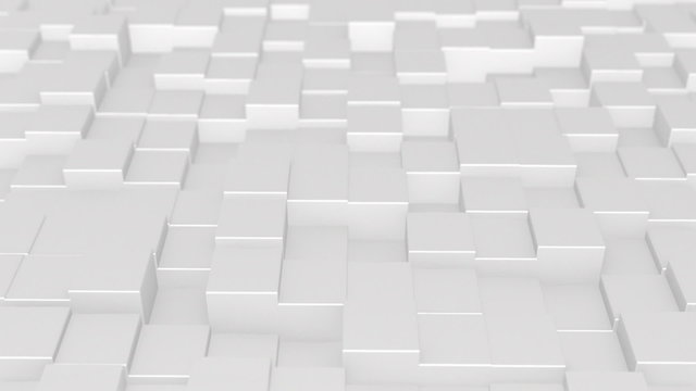 Abstract animated 3d cubes background. Seamless loop