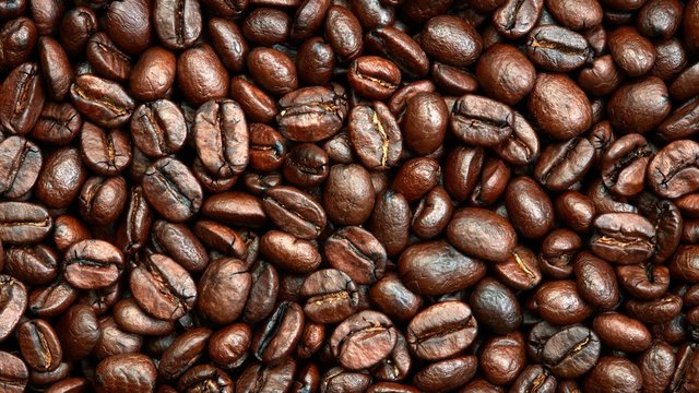 Roasted coffee beans background