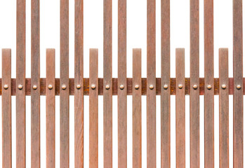Isolated wood fence pattern.