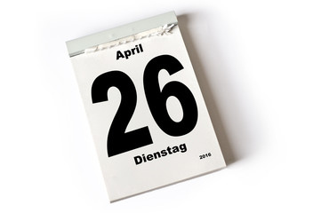 26. April 2016