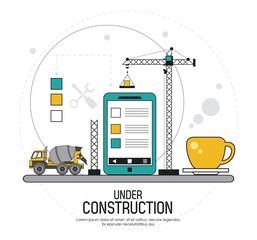 Under construction design 