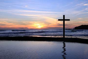 Fototapeta premium Sunset cross