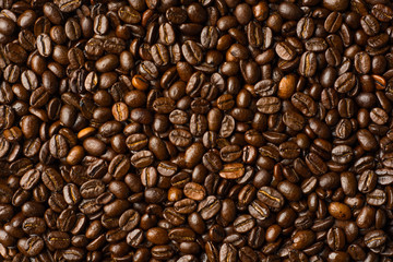 roasted coffee beans, can be used as a background