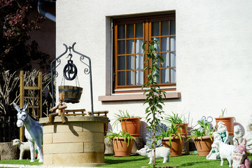 Traditional french village house decoration