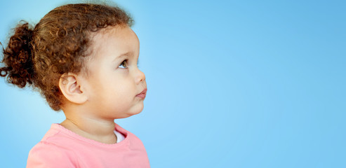 beautiful little baby girl portrait