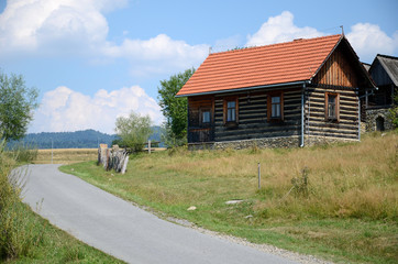 Old country house in the mountains (Czorsztyn in Poland)