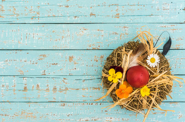 Ostern Osternest Grußkarte Karte Ostergrüße