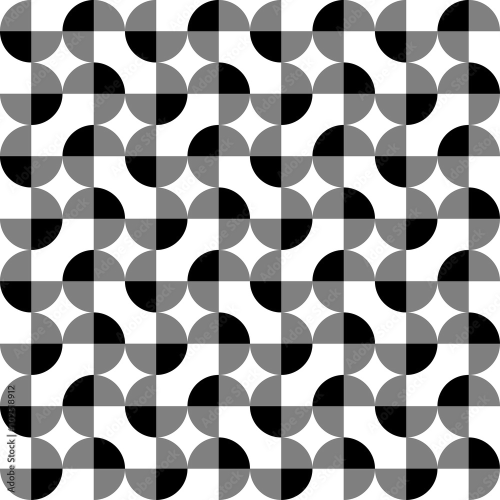 Aufkleber seamlessly repeatable abstract geometric pattern, background. ed