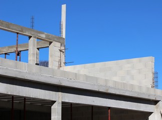Gros oeuvre et mur porteur sur un chantier