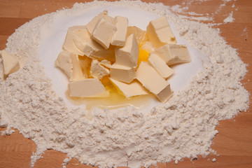 Margarine Zucker Mehl