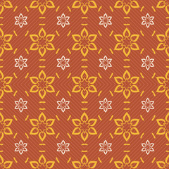 Seamless ornament pattern vector tile