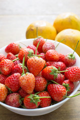 strawberry and orange