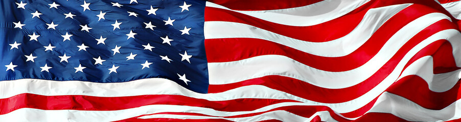 Panorama van de Amerikaanse vlag