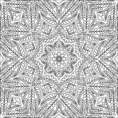 Coloring page ornamental pattern