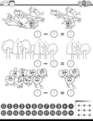 math task for coloring