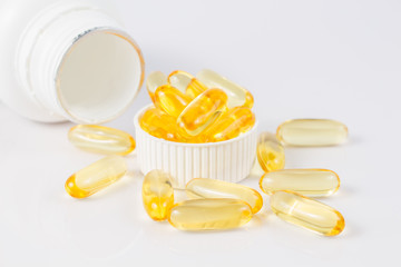 Evening primrose oil capsule,supplementa ry food.