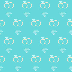 Wedding seamless pattern vintage background