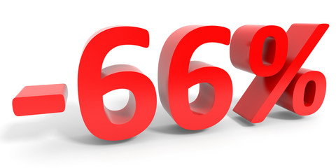Discount 66 percent off sale.