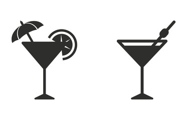 Cocktail - vector icon.