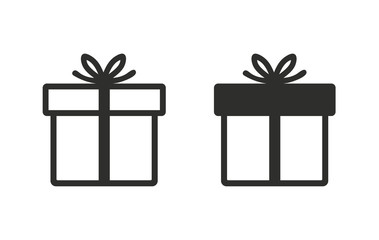 Gift Box - vector icon.