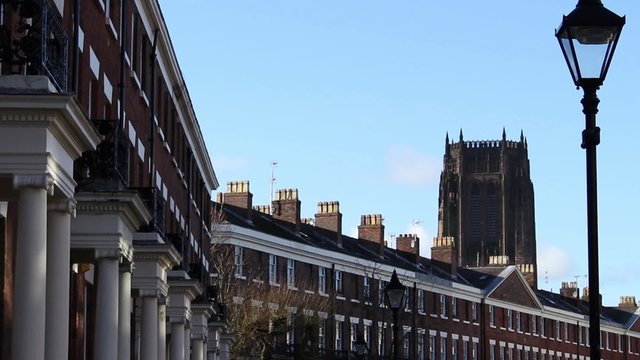 ELEGANT GEORGIAN HOUSES IN LIVERPOOL, A LOCATION FOR MANY FILM AND COSTUME TV SHOWS
