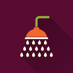 Shower - vector icon.