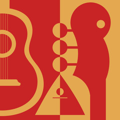 Musical instruments. Vector illustration. © ajenya3