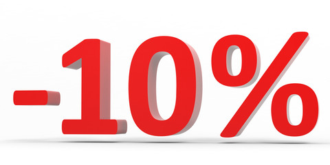 Discount 10 percent off sale.