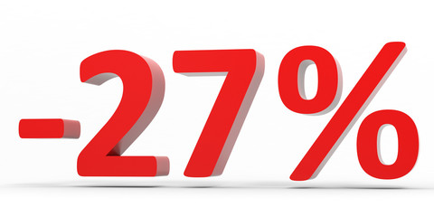 Discount 27 percent off sale.