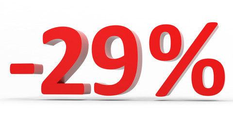 Discount 29 percent off sale.
