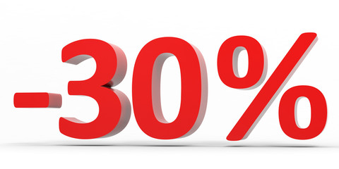 Discount 30 percent off sale.