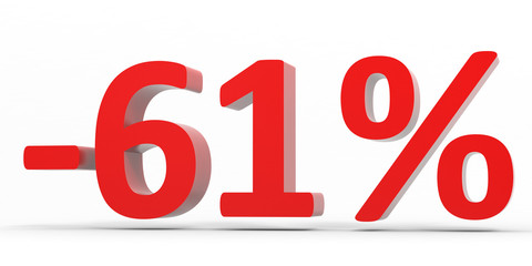Discount 61 percent off sale.