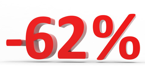 Discount 62 percent off sale.